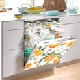 thumbnail image 2 of Yayeee Magnetic Dishwasher Cover for The Front Decoration Home Kitchen Machine Sticker Protector, Orange Watercolor Bees, 2 of 6
