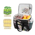 thumbnail image 2 of FORMRS Insulated Cooler Bag 24 Cans Capacity Soft Leakproof Lunch Box with Side Pockets, Colorful White, 2 of 7