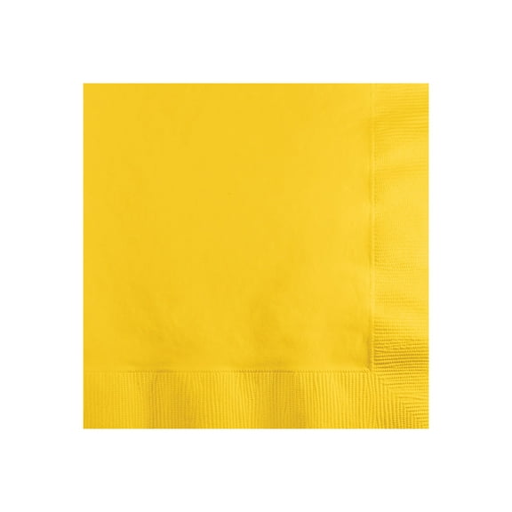 School Bus Yellow Beverage Napkins for 150 Guests