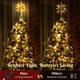 thumbnail image 3 of Decoración para árbol de Navidad Luxspire con forma de estrella 3D dorado, 3 of 9