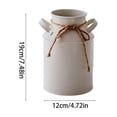 thumbnail image 3 of Metal Flower Vase, Rustic Shabby Chic Vase, Vintage Metal Milk Can Vase, Rustic Milk Jug Planter, Farmhouse Decorative Flower Vase for Fireplace, Cabinet, Bathroom Home Decor Table Centerpieces, 3 of 6