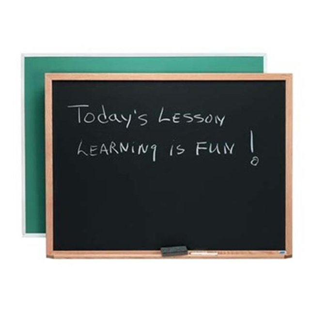 Aarco Products DS1824S Aluminum Frame Porcelain Chalkboard Magnetic - Slate