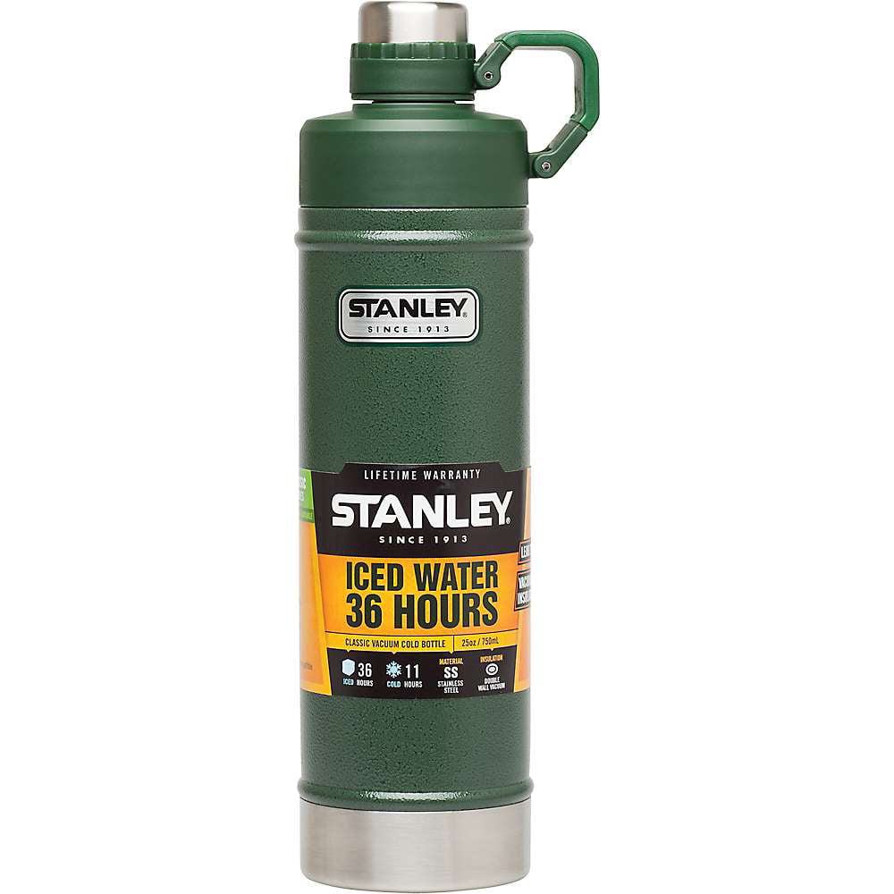 Stanley Thermal Bottle , Classic Legendary Bottle Small 25oz / 750ml Matte  Black Pebble