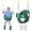 Green, variant on Toddler Swing, Baby Swing Outdoor –High Back Full Bucket Swing Set for Ages 1-3, 330lb Capacity, Safety Design, Plastic-Coated Chains and Quick-Snap Carabiners for Backyard, Playground
