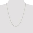 thumbnail image 2 of Real 14kt White Gold .6mm Diamond Cut Round Open Link Cable Chain; 24 inch; for Adults and Teens; for Women and Men, 2 of 5