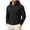 Black, variant on Men's Hooded Windbreaker Jacket, Lightweight Zip Front Outdoor Coat for Hiking and Travel