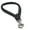 Black, variant on Round Genuine Rolled Leather Dog Short Traffic Leash 13" Long 1/2" Diam Lead (Blue)