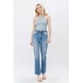 thumbnail image 3 of Mica Denim - Aniello Super High Rise Straight Leg Jeans (28" Inseam) - MDP-T203, 3 of 9