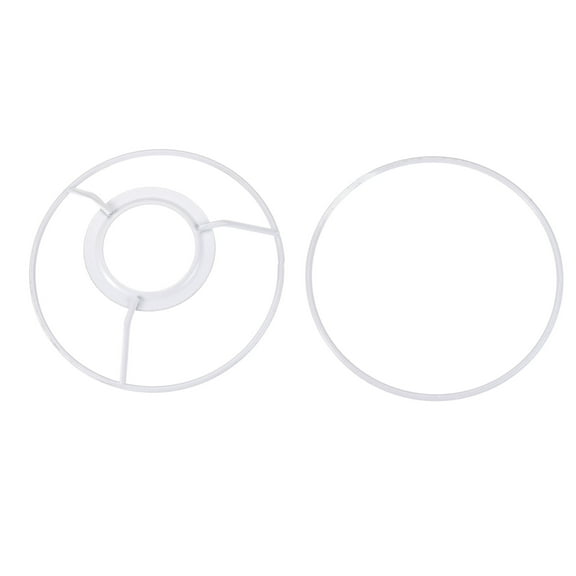 Uxcell Lamp Shade Ring, 120mm Dia for E26/E27 Lamp Socket, Baked Coating Iron 1 Set
