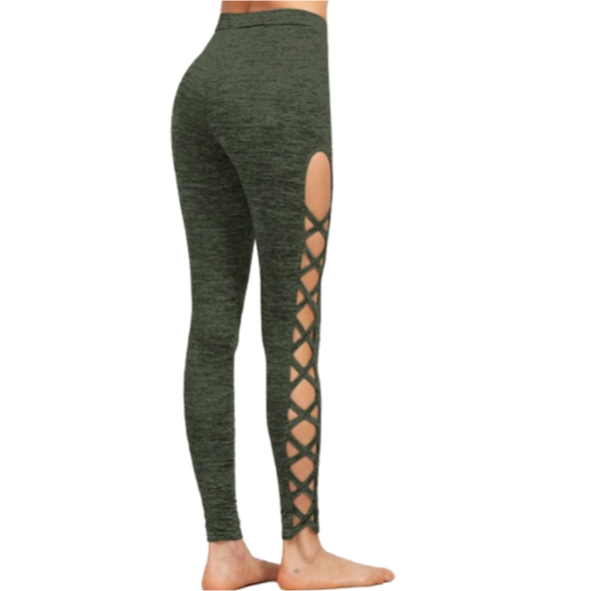 3 Colors Available Womens Cutout Leggings