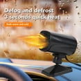 thumbnail image 4 of 150W Car Heater, 2 in 1 Heating & Cooling Fast Windshield Defrost Defogger, 360 Rotation, 360 Rotation Car Heater That Plugs Into Cigarette Lighter, 4 of 7