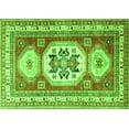 thumbnail image 1 of Ahgly Company Indoor Rectangle Geometric Green Traditional Area Rugs, 2' x 3', 1 of 1