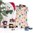 thumbnail image 5 of Christmas Sack – 28" X 20" Canvas Gift Bag with Drawstring, Full Print Polyester Santa Sack, Durable Reusable Xmas Gift Bag for Holiday, Party & Storage, 5 of 5