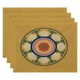 thumbnail image 4 of Simply Daisy 18" x 14" Stained Glass Geometric Print Placemats, Set of 4, 4 of 5