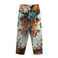 thumbnail image 3 of Lsque Butterfly and Bloom Beauty Print Women's Pajama Pants, Lounge Pant - Comfortable Home Wear,Elastic Waistband, Stylish Design-XX-Large, 3 of 9