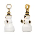 thumbnail image 2 of 14K Yellow Gold Snowman Charm Pendant Necklace with Chain, 2 of 4