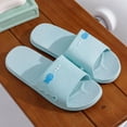 thumbnail image 2 of Womens Blue Fish Slide Sandals Non-Slip PVC Beach Pool Slippers Lightweight Summer Outdoor Slides Comfortable Open Toe Bathroom Shoes,Size 6.5-7, 2 of 5