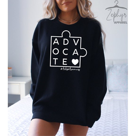 Autism Awareness, Advocate Autism Sweatshirt, Advocate Shirt, Autism Support, Accept Adapt Advocate, Autism Teacher Gift