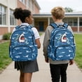 thumbnail image 2 of Yspwyqan Boys Shark Backpack Set, 17" Large Capacity Cartoon Backpack Set for Kids with Lunch Bag, Pencil Case, Water Bottle Bag for Boys, Back to School Supplies for Elementary Middle School, 2 of 7