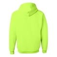 thumbnail image 2 of NuBlend Hooded Sweatshirt, L, Safety Green, 2 of 2