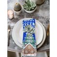 thumbnail image 2 of Gingerbread Christmas Cloth Napkins Set of 4 Reusable Dinner Napkins, Xmas Tree Snowflake Blue Cocktail Napkin Washable Table Napkins for Wedding/Holiday Party/Baby Shower 20"x20", 2 of 7