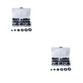 thumbnail image 1 of Transemion 125/58pcs Boxed Wire Gasket Firewall 8 Specifications Black PVC Retaining Blind Hole Wiring Cable Gasket Hardware Tool black 2Set, 1 of 6