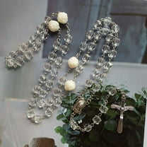 ROZYARD Rosary Beads for Cross Pendant Necklace Catholic Jewelry for Women Men Boys Girls 1st Communion,Baptism, Wedding Favors