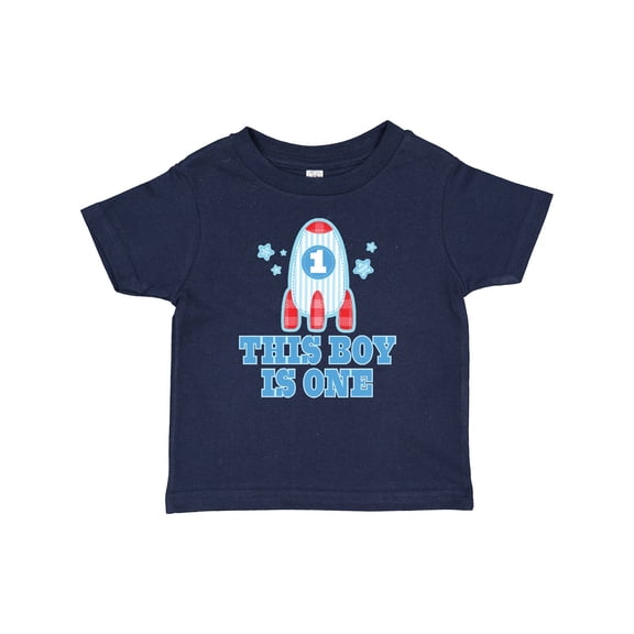 Inktastic 1st Birthday Boy Rocket Ship Boys Baby T-Shirt