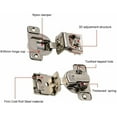 thumbnail image 6 of Dazone 1 Pack 1-1/2" Overlay Cabinet Hinges, Soft Close Face Frame Kitchen Cupboard Door Half Overlay Hinges, 105° Compact Handware Stainless Steel, 6 of 9
