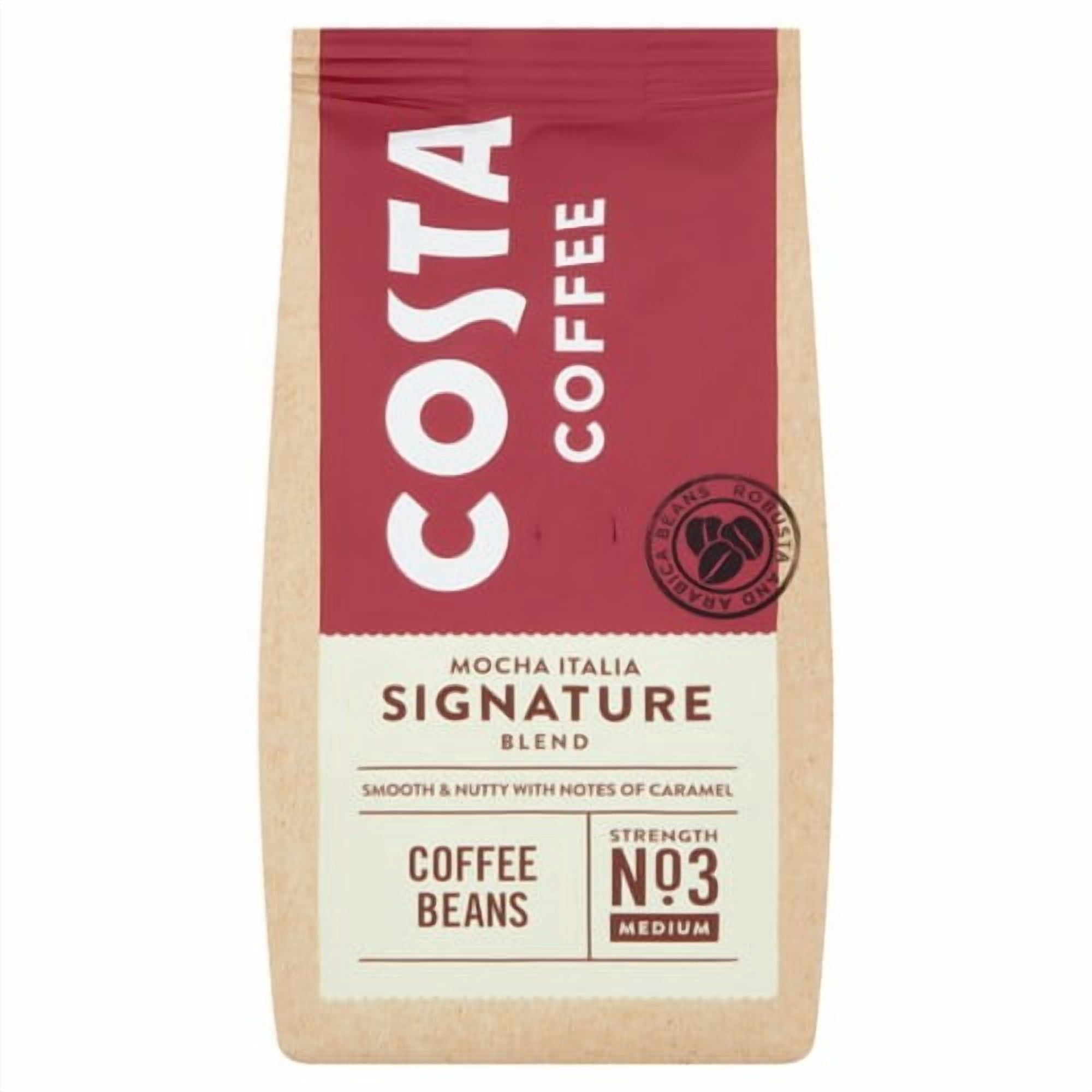 Costa Coffee Signature Blend Beans 200g, British Import (Pack of 2)