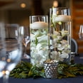 thumbnail image 5 of Uxcell 7" Artificial Orchid Flower Floating Candles Simulation Flower Cylinder Vase Fillers Champagne Color 16 Pcs, 5 of 5