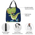 thumbnail image 4 of Disketp Dino Playing Roller Skate Bolsa Térmica para Almuerzo para Hombre y Mujer, Ideal para Trabajo, Senderismo y Picnic, 4 of 8