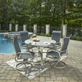 thumbnail image 2 of Captiva Gray Aluminum 5 Piece Outdoor Dining Set, 2 of 4