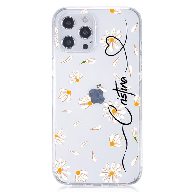 Nombre personalizado letras DIY para iPhone 14 13 Pro Max Funda 12 8 Plus SE 2020 Funda de silicona para niñas para iPhone 11 Pro Funda X XR 7 Tan Jianjun unisex