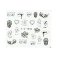 thumbnail image 5 of Personality Python Dark Letter Transfer Nail Sticker, 5 of 5
