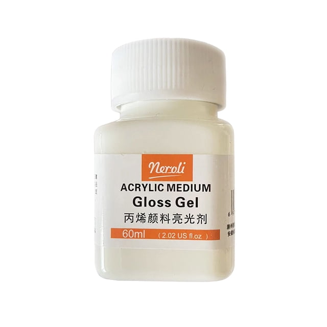 Gel acrílico de brillo medio de 60ml para pintura al óleo, esmalte, pintura, pigmento, herramientas de arte