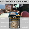 thumbnail image 5 of Peak Refuel Breakfast Meals | Freeze Dried Backpacking, Camping & Emergency Prep Food | 2 Servings Pouches (1-Pack, Biscuits & Gravy), 5 of 6