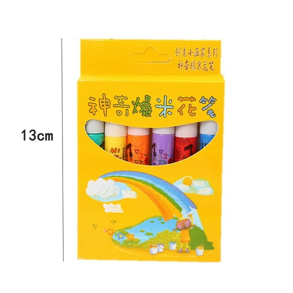 Bdday DIY Bubble corn Drawing Pens Puffy Bubble Pen Puffy 3DArt Safe Pen, corn Pens, Magics Colour DIY Bubble corn Drawing Pens for Greeting Birthday