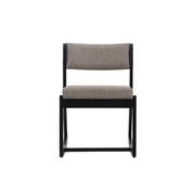 Linon Sutton Modern 2-Position Sled Base Lounge Chair, Beechwood with Stone Fabric