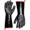thumbnail image 1 of Guantes para parrilla de barbacoa, resistentes al calor hasta 932 °F para cocinar al aire libre, textura de superficie antideslizante para un manejo seguro, aptos para lavavajillas para una fácil, 1 of 5
