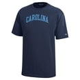 thumbnail image 2 of Youth Champion Navy North Carolina Tar Heels Team Arch T-Shirt, 2 of 3