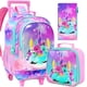thumbnail image 1 of Set de mochila con ruedas AGSDON para niñas con diseño de unicornio 32x46x15 cm, 1 of 9