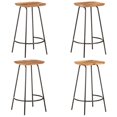 thumbnail image 1 of vidaXL Bar Stools 4 pcs Solid Acacia Wood, 1 of 5