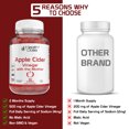 Apple Cider Vinegar Gummy with the Mother by Health Dose 90 Gummies. for Weight Loss Control