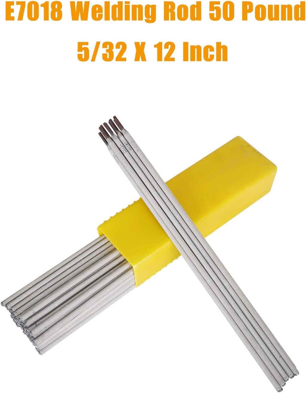 1/8" E7018 Arc Welding Rods - 60 Lbs Carbon Steel Electrode (10 Lb X 6 Packs) For Industrial & DIY