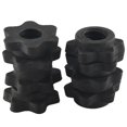 thumbnail image 1 of Tuercas hexagonales shaofei para mancuernas 4 pares Collares de barras negras, 1 of 5