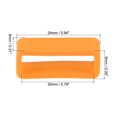 thumbnail image 2 of Uxcell Watch Band Strap Loops Silicone Watch Holder Keeper for 20mm Width Watch Band, Orange 4 Pack, 2 of 5