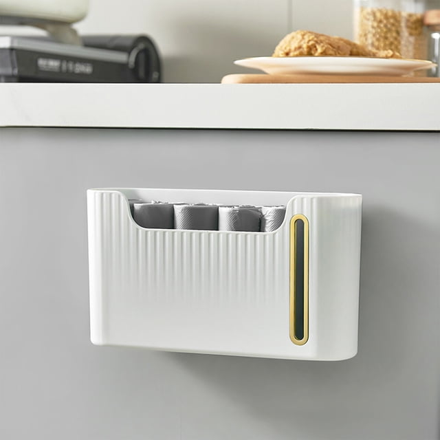 Birdeem Plastic Bag , Plastic Bag, Wall Mount or Adhesive,Hanging Storage Dispensers Washable Hanging Garbage Bag Organizer for Plastic Bag