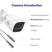 SANNCE 8CH 1080P Home Surveillance Camera System and 4 * 1080P TVI Weatherproof CCTV Cameras,Easy Remote Access, Wired Security Camera System Outdoor, 1TB HDD
