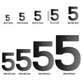 thumbnail image 3 of Wall Hangs Decor,6 Inch Metal House Number Metal Letters House Address Number House Numbers For Outside Mailbox Numbers For Outside Black Modern Metal Numbers And Letters, 3 of 7